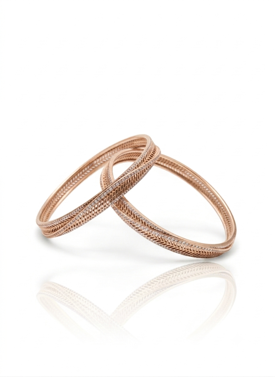 Twisted Classic Bangles (Pair)