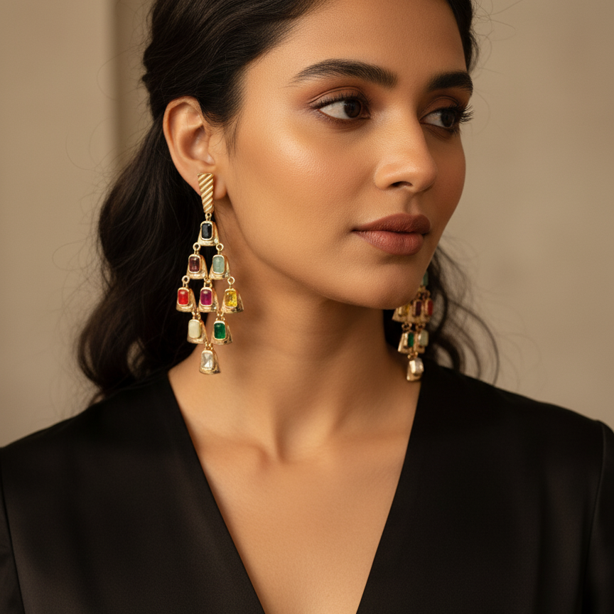 Navratna Earrings