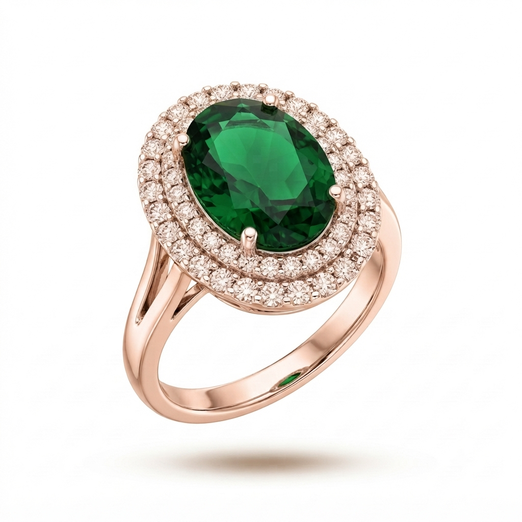 Double Stone Gemstone ring
