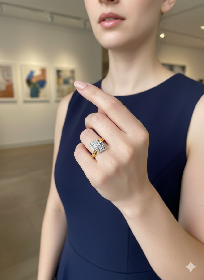 Cluster Diamond Ring