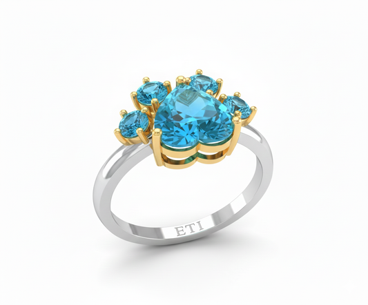 Sterling silver Paw Ring