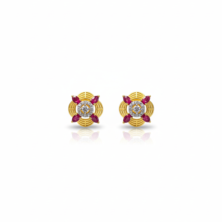 Celestial Ruby Earrings