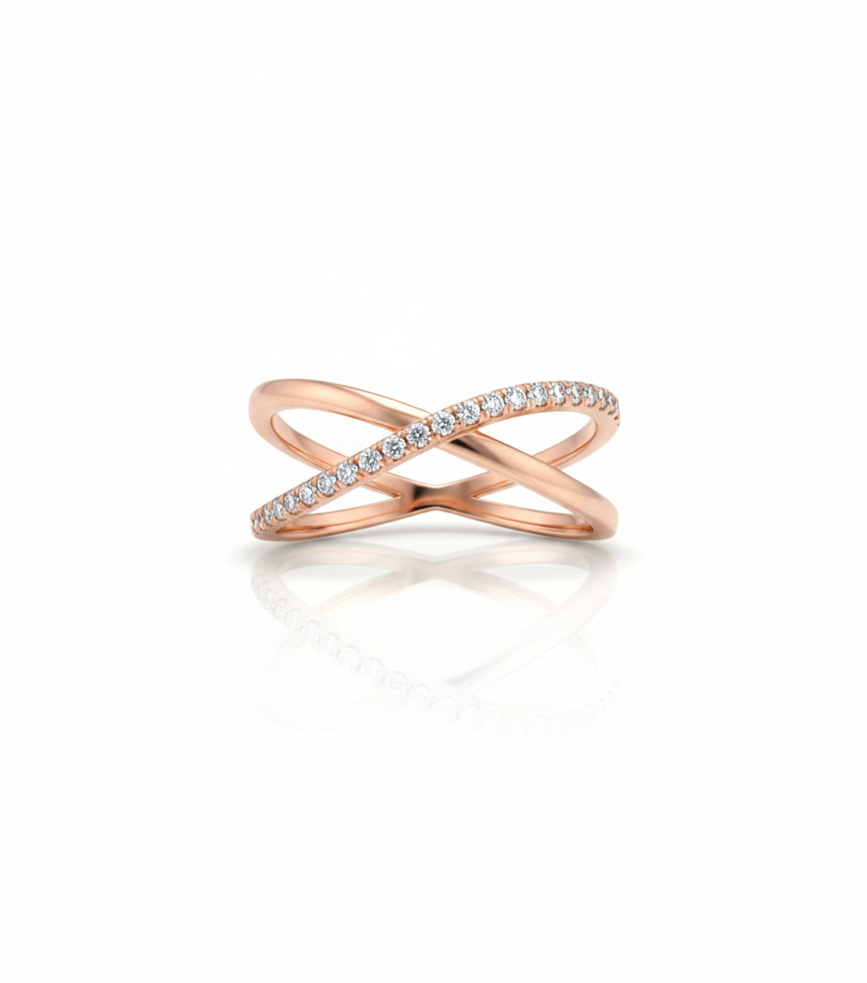 Infinity Studded Ring