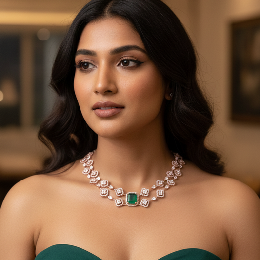 Fresh Bloom Emerald Necklace