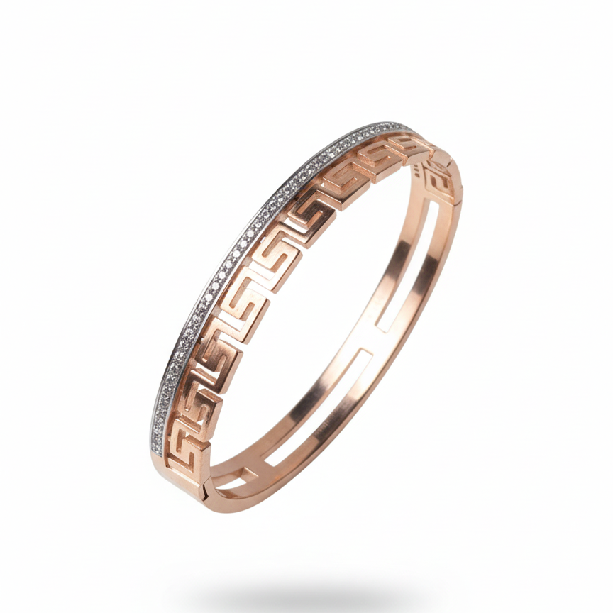 Branded Bracelet with Diamonds