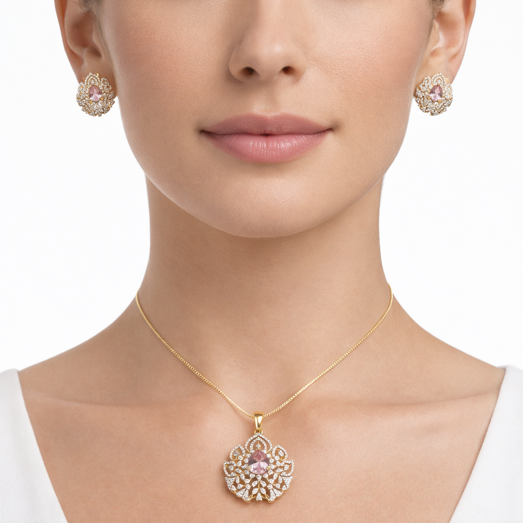 Rose Pendant Set