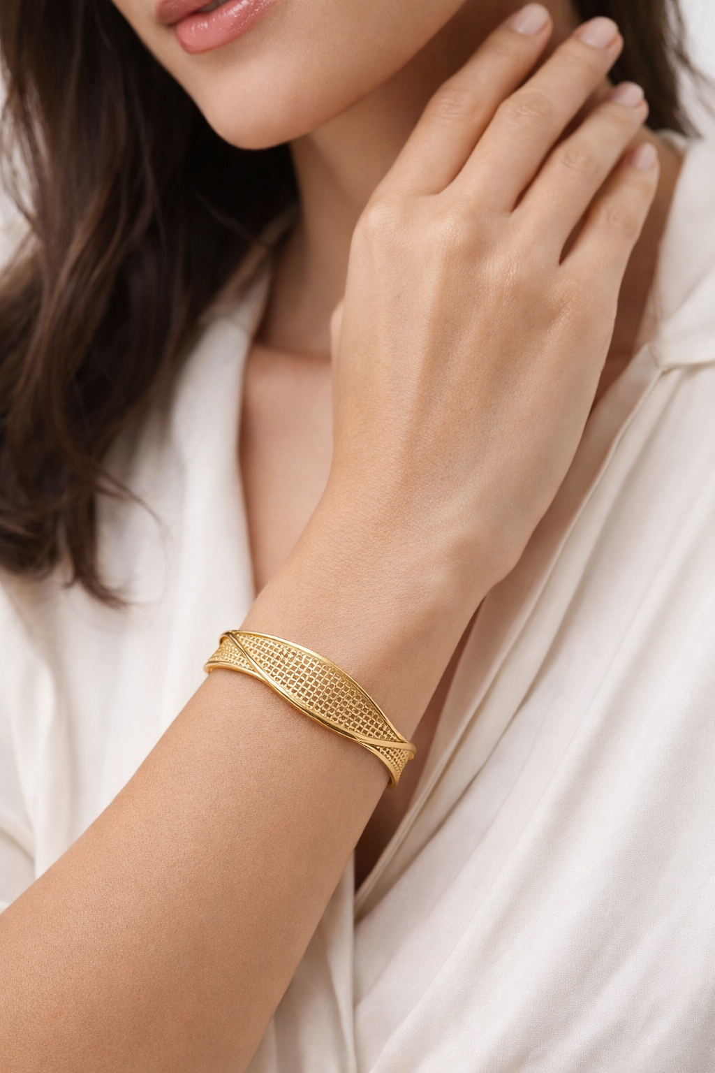 Gold Mesh Bracelet