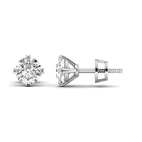 Moissanites Solitaire Earstuds