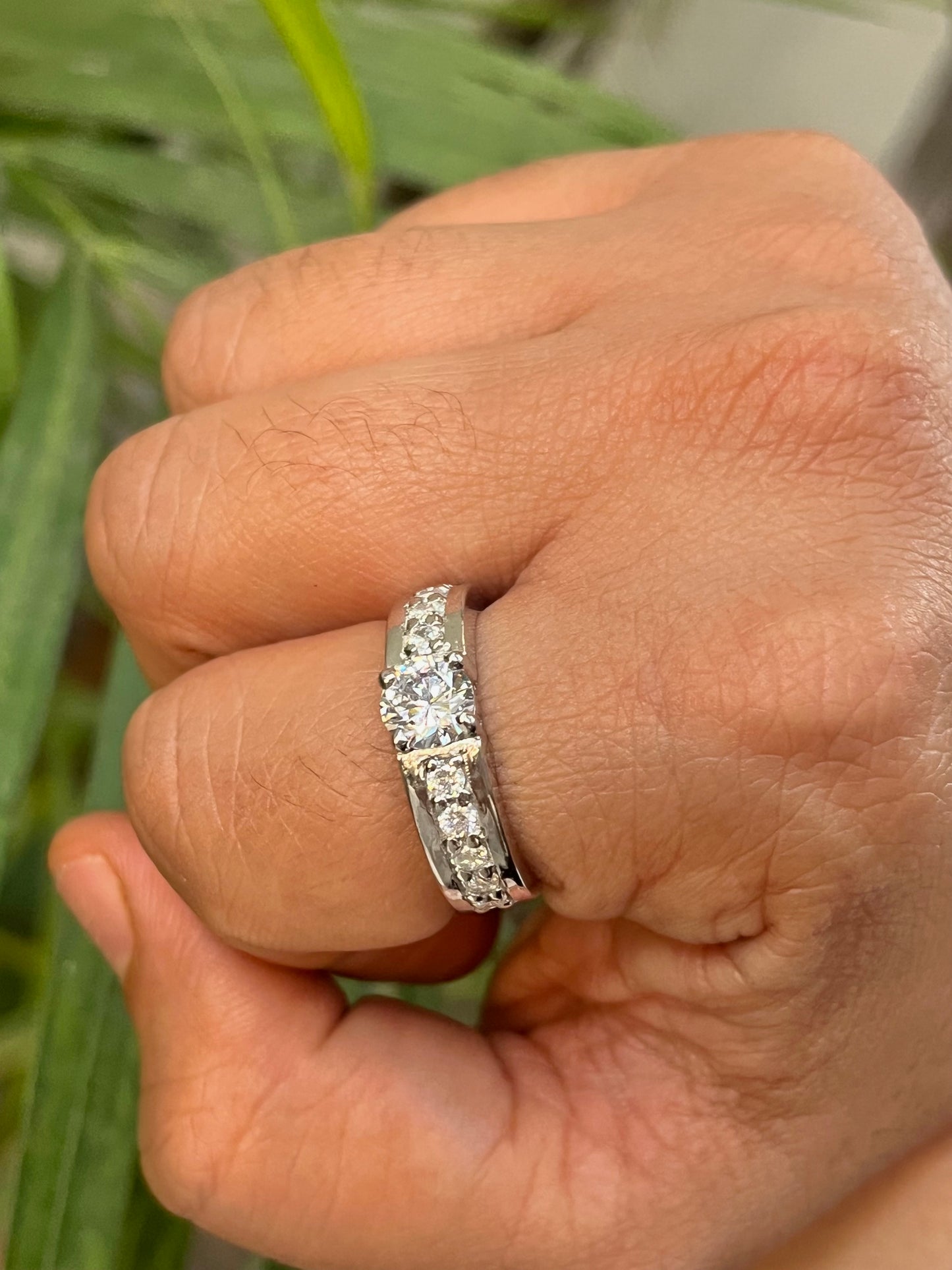 Silver Spark Men's Ring