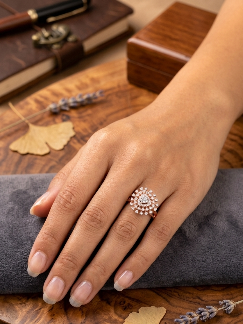 Diamond Trillion Ring