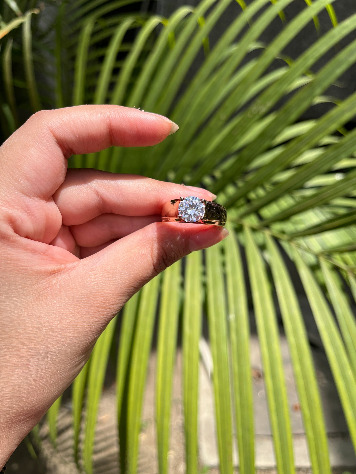 Solitaire Men Ring