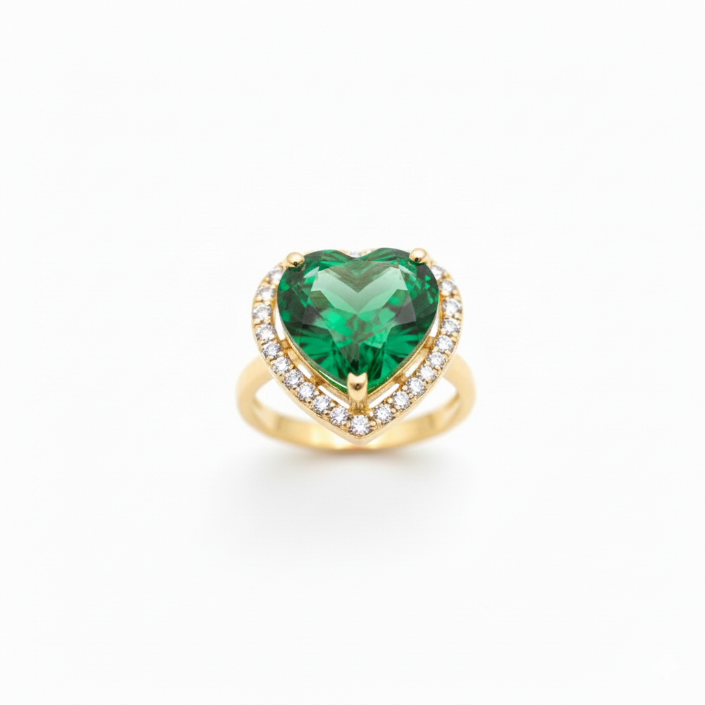 Sparkling Heart Ring