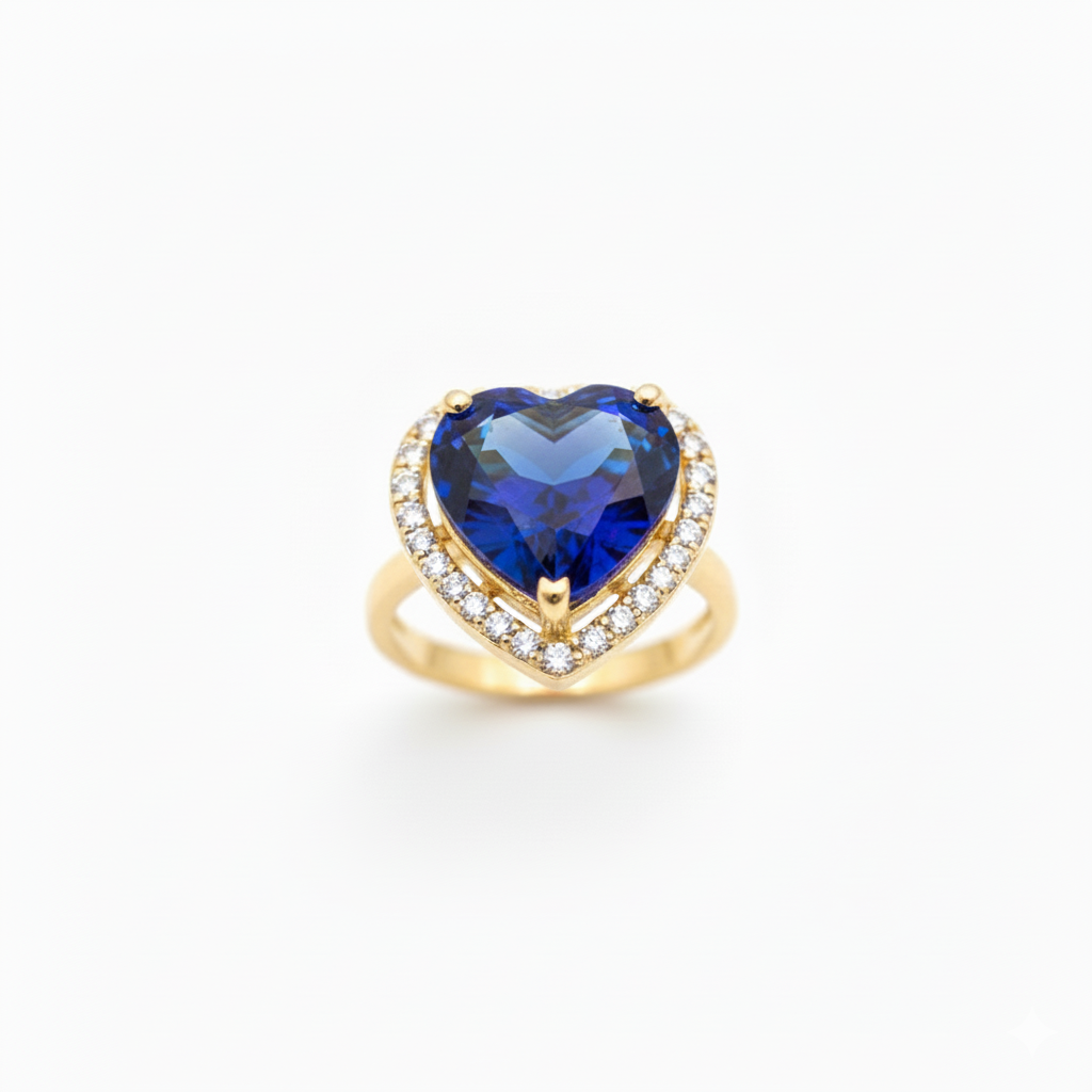 Sparkling Heart Ring
