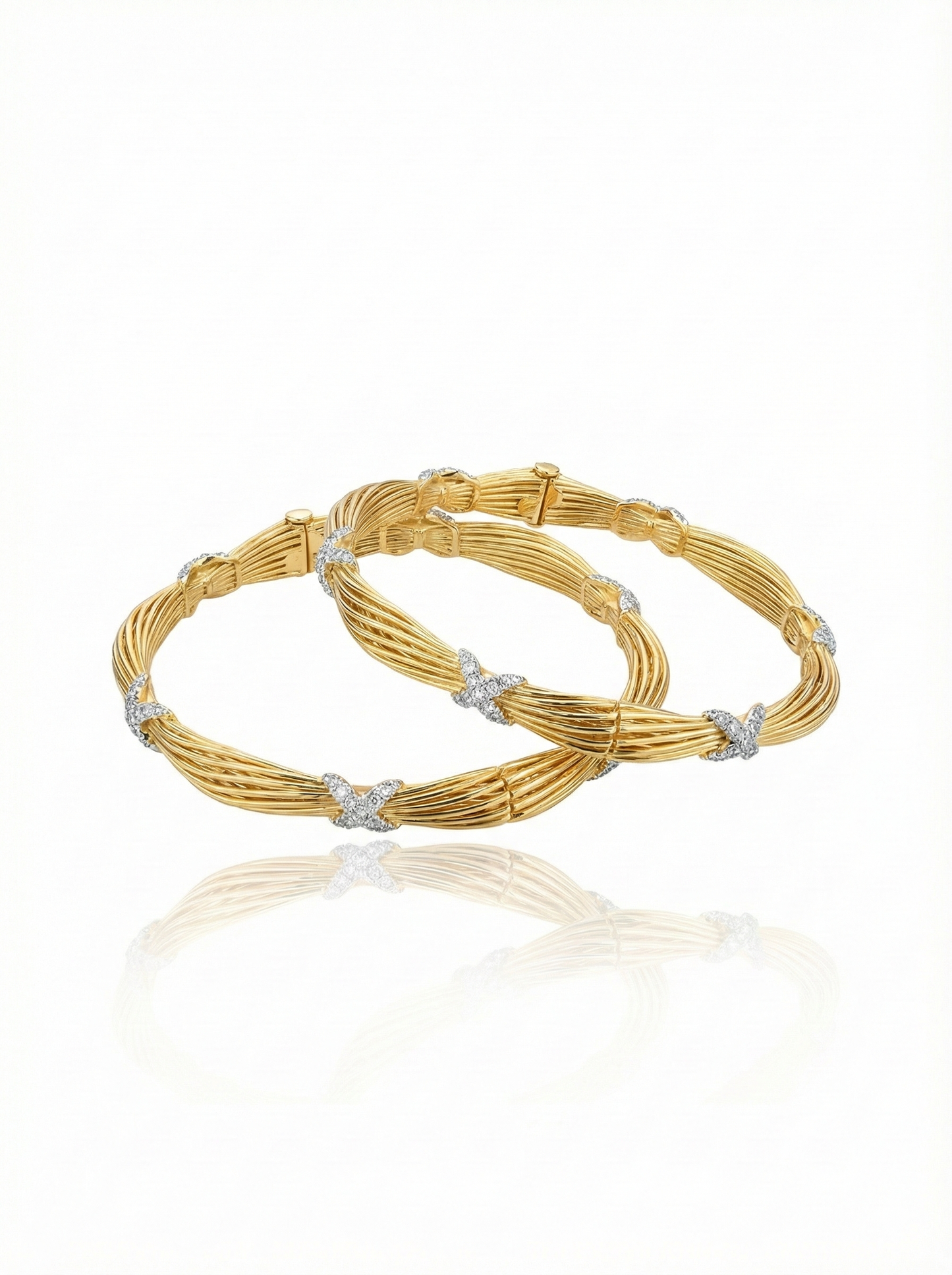 Diamond Wired Bangles