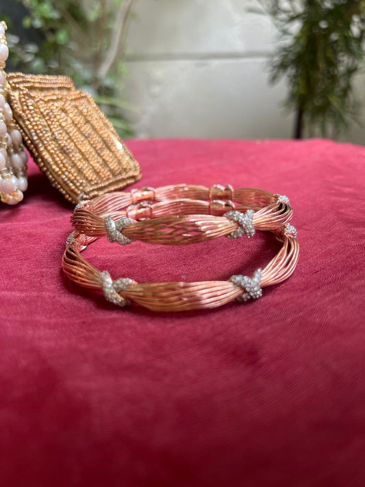 Diamond Wired Bangles