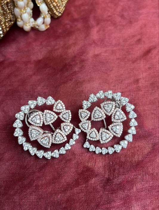 Spiral Diamond Earring