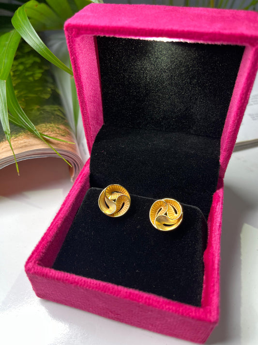Gilded Rose Bloom Earrings