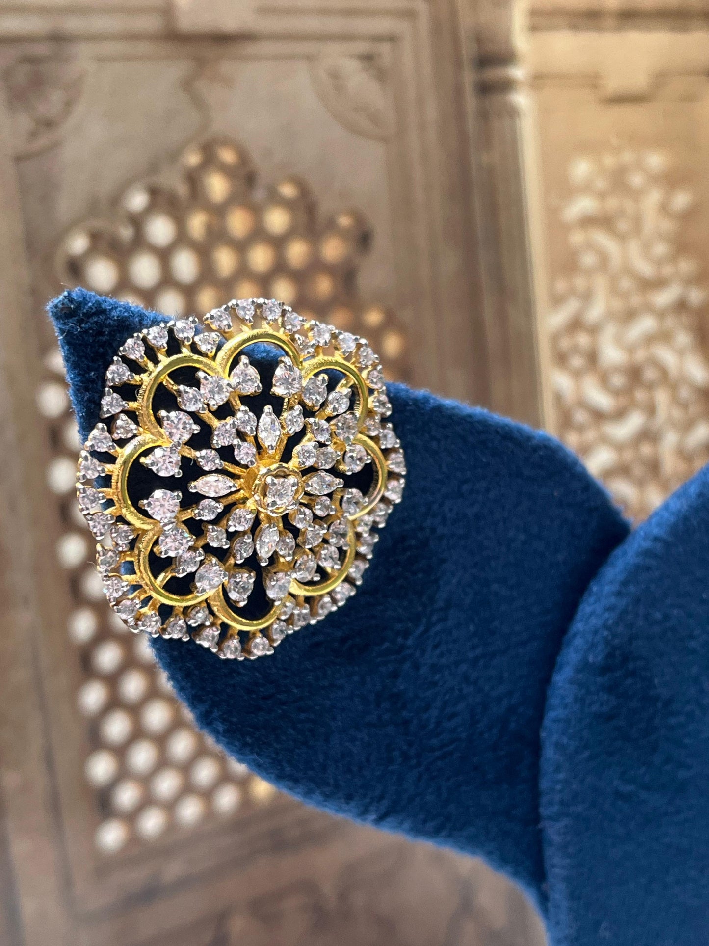 Dazzling Floral Diamond Earrings