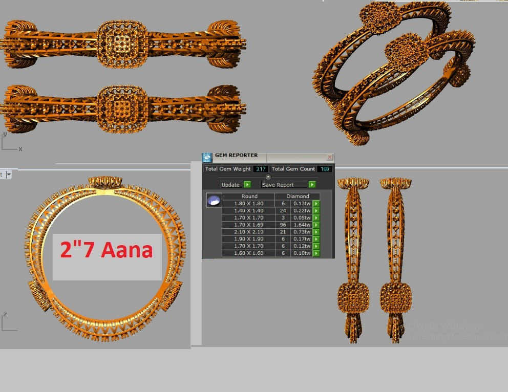 Signity Bangles (Pair)