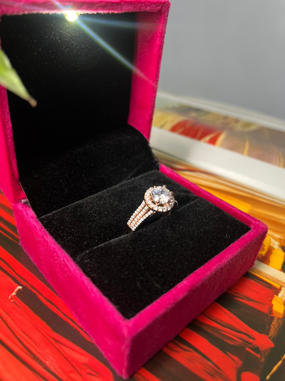 Solitare Multi Band Ring