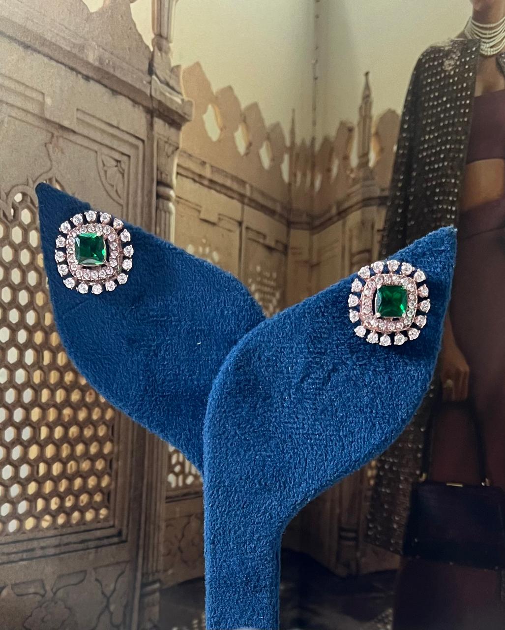 Tulip Diamond Stud Earrings