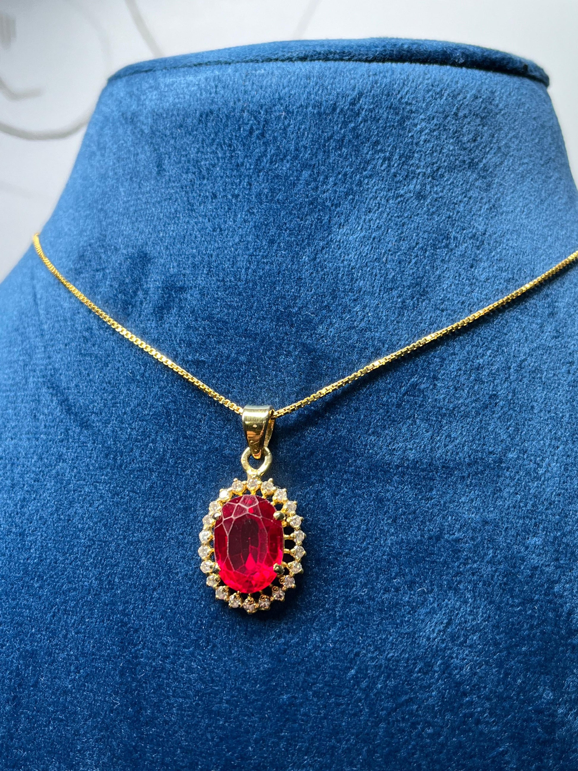 Ruby Diana Pendant Chain ETIhouseofsilver ruby-diana-pendant-chain-etihouseofsilver
