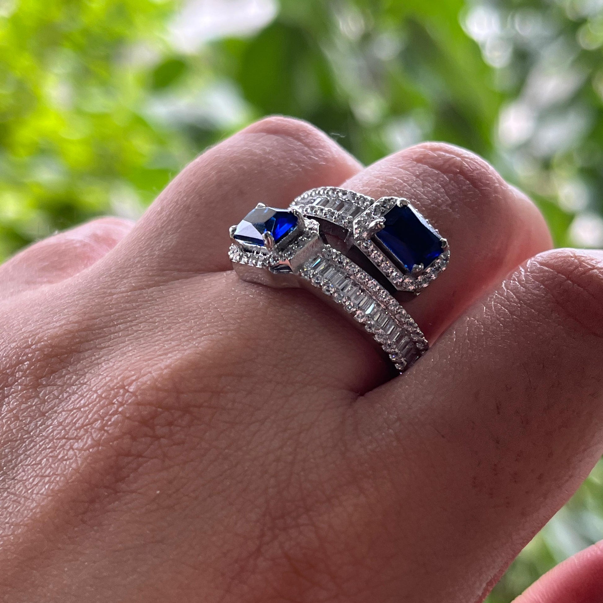 Sapphire Channel Ring – ETIhouseofsilver - Main Image