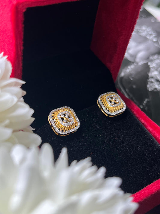 Golden Cushion Studs