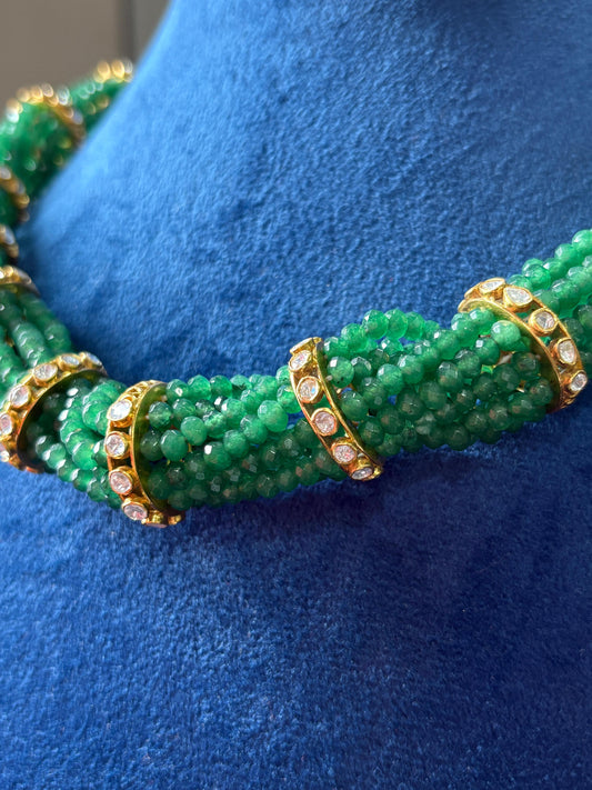 Interlaced Emerald Necklace