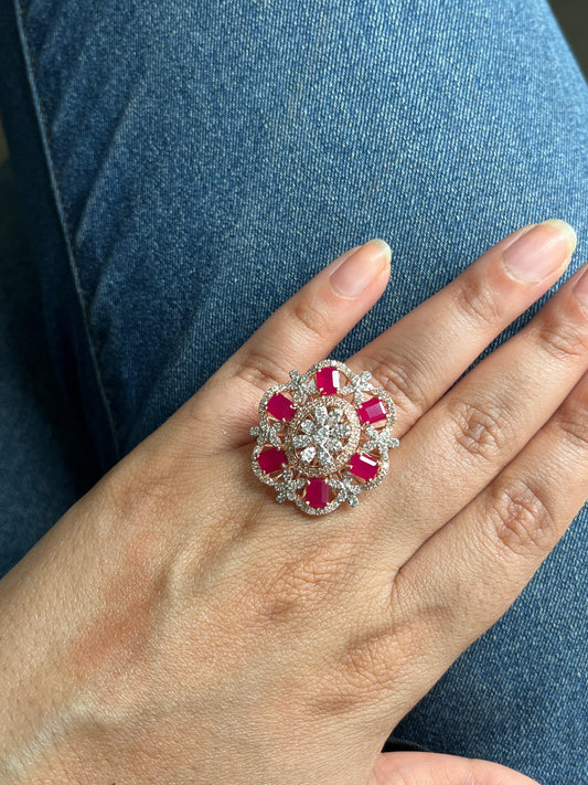 Ruby Cocktail Ring