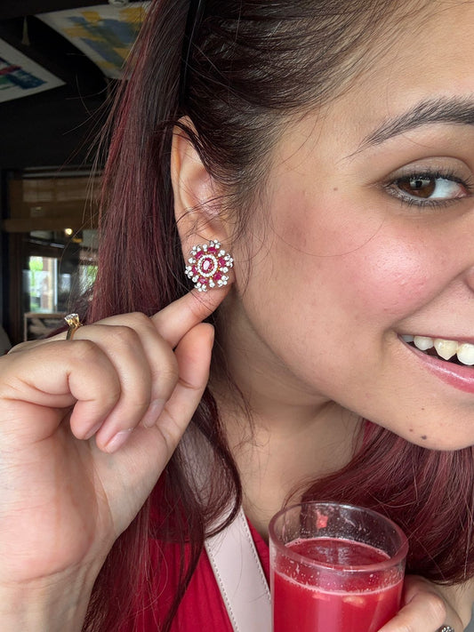 Ruby Love Earrings