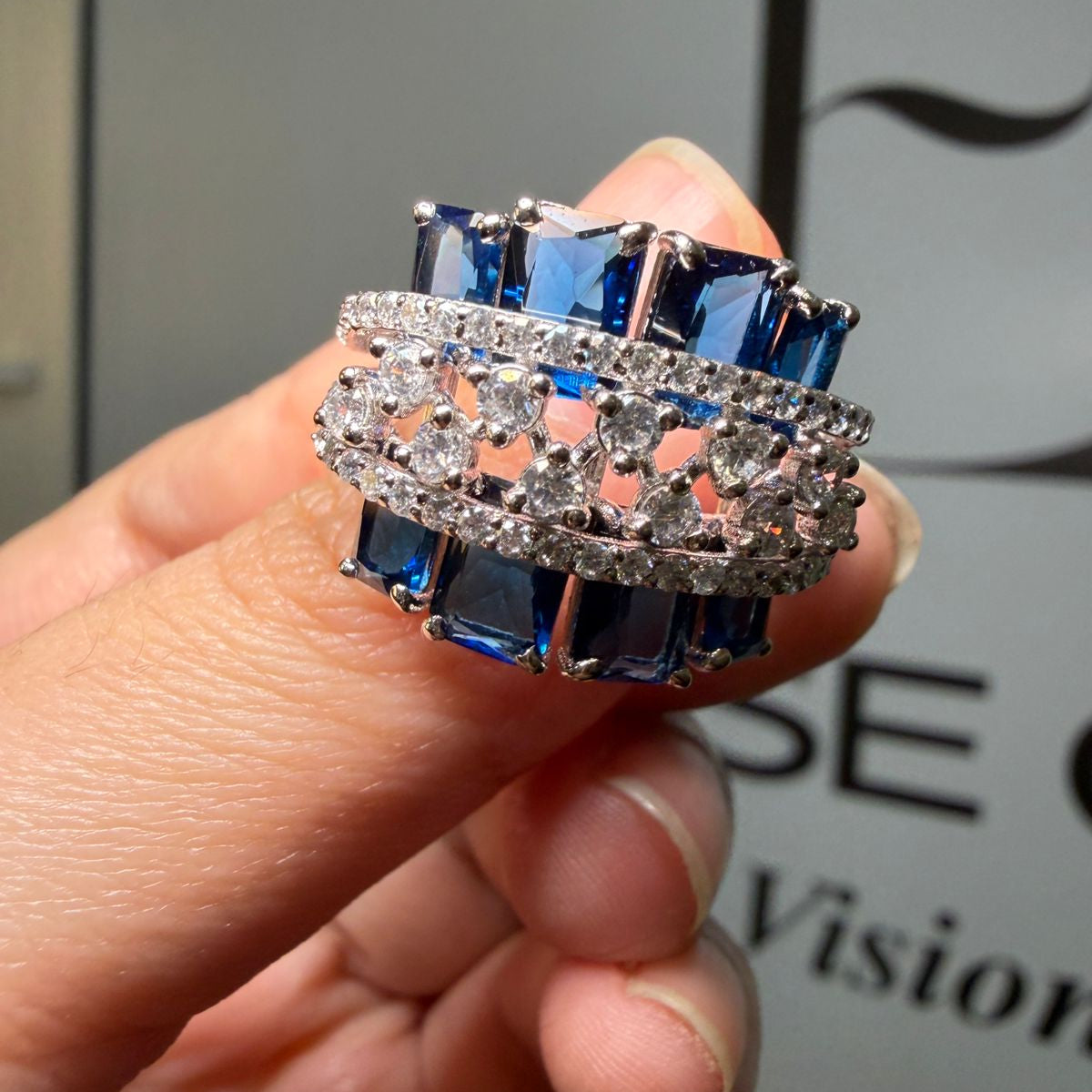 Sapphire Bloom Ring