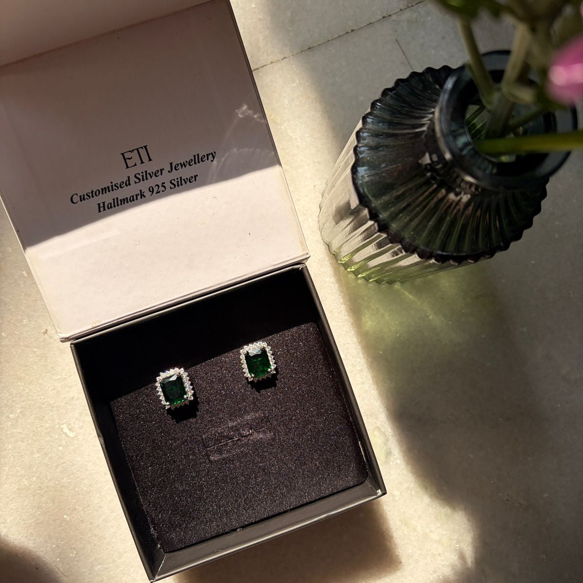 Heritage Emerald Studs