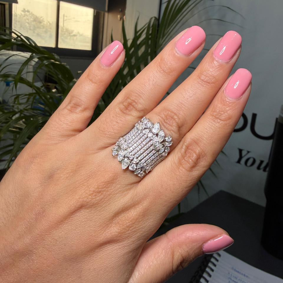 Shine Pear Marquise Ring