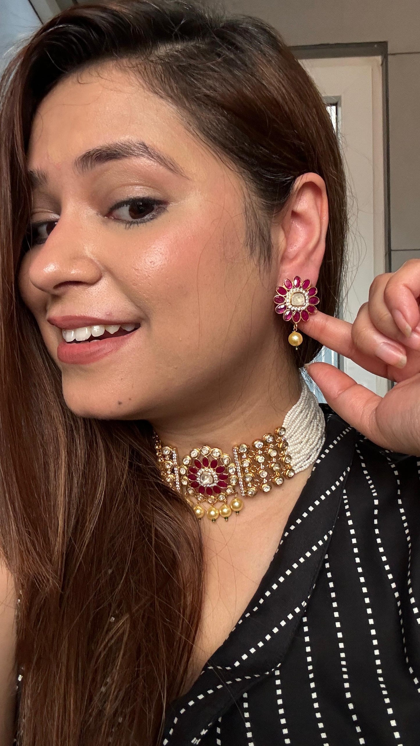 Lal Ratn Haar Choker Set