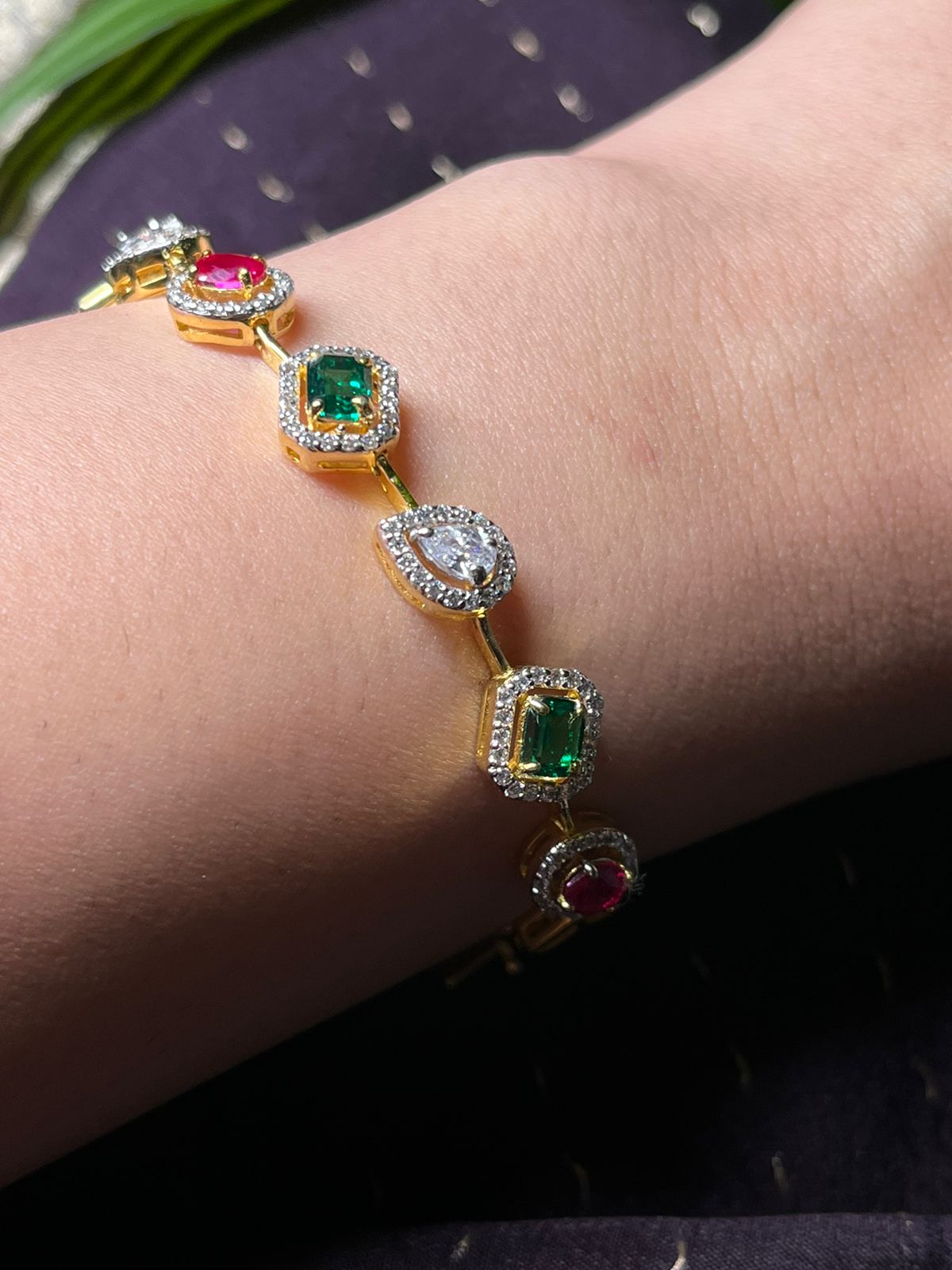 Ruby Emerald Bracelet