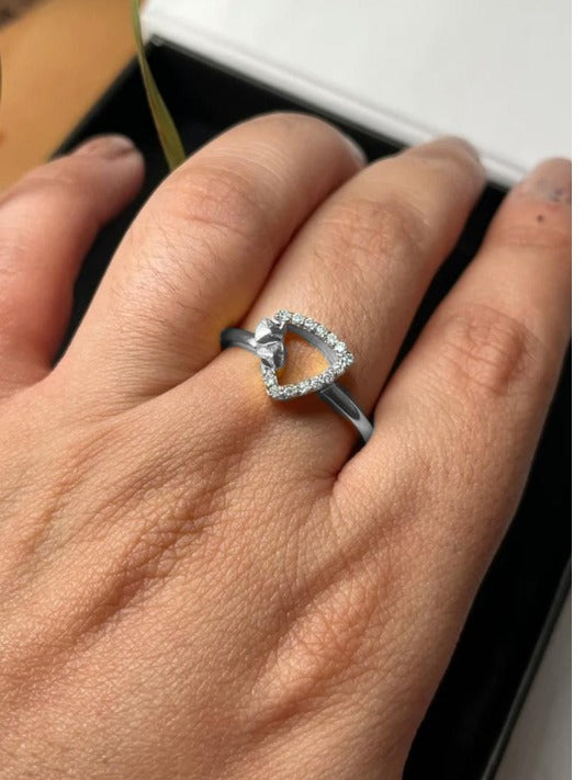 curved triangle ring