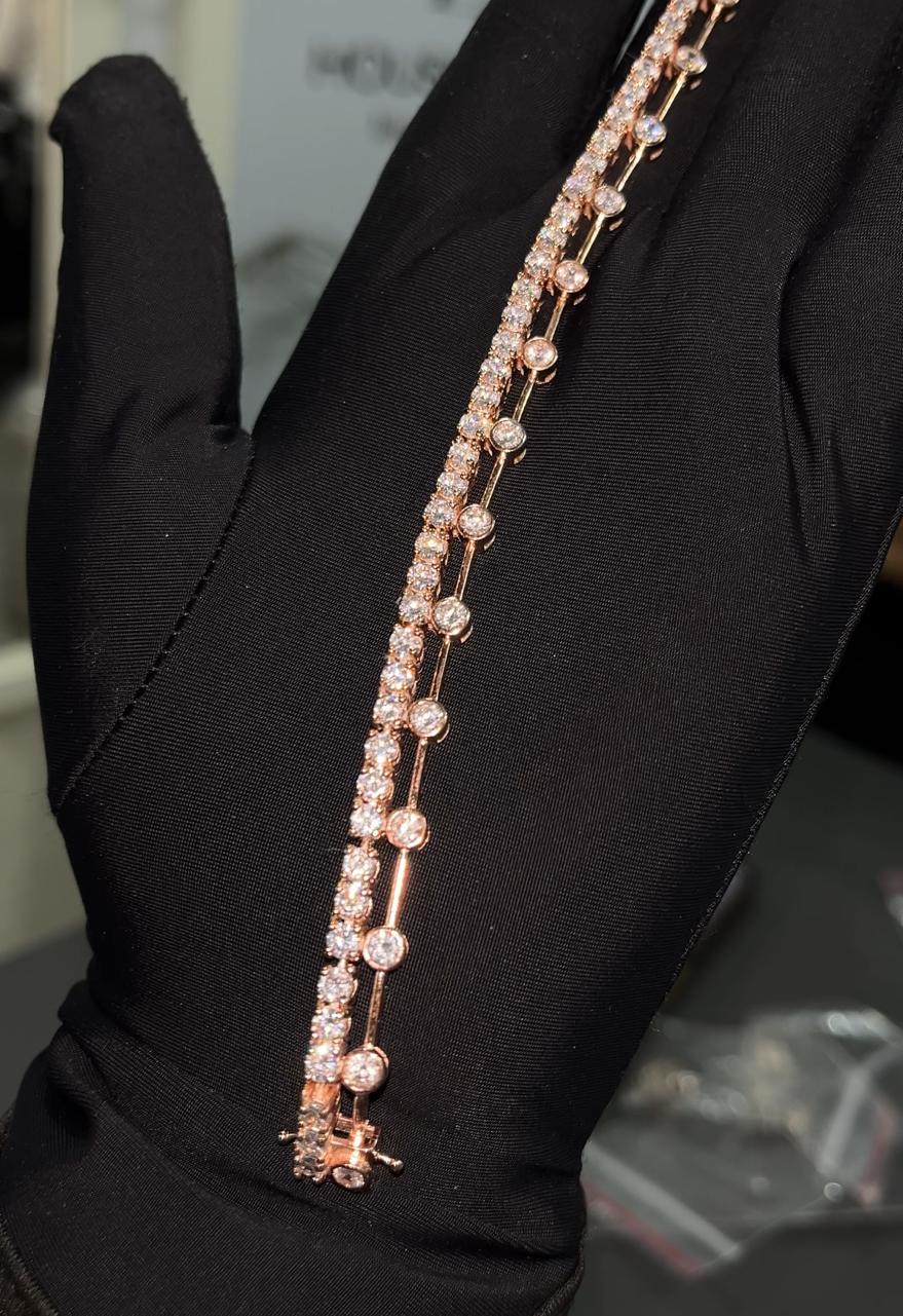 Double Layer Tennis Bracelet