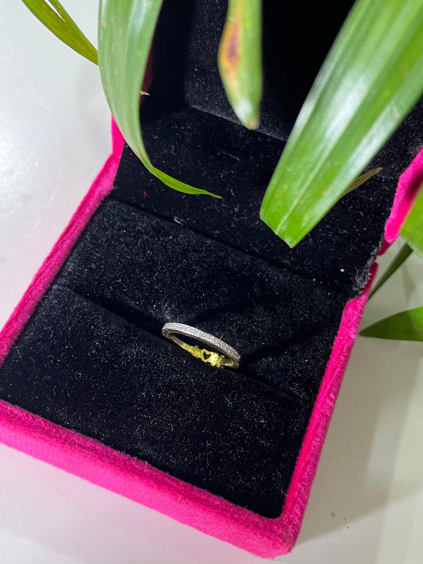 Initial Half Eternity Ring