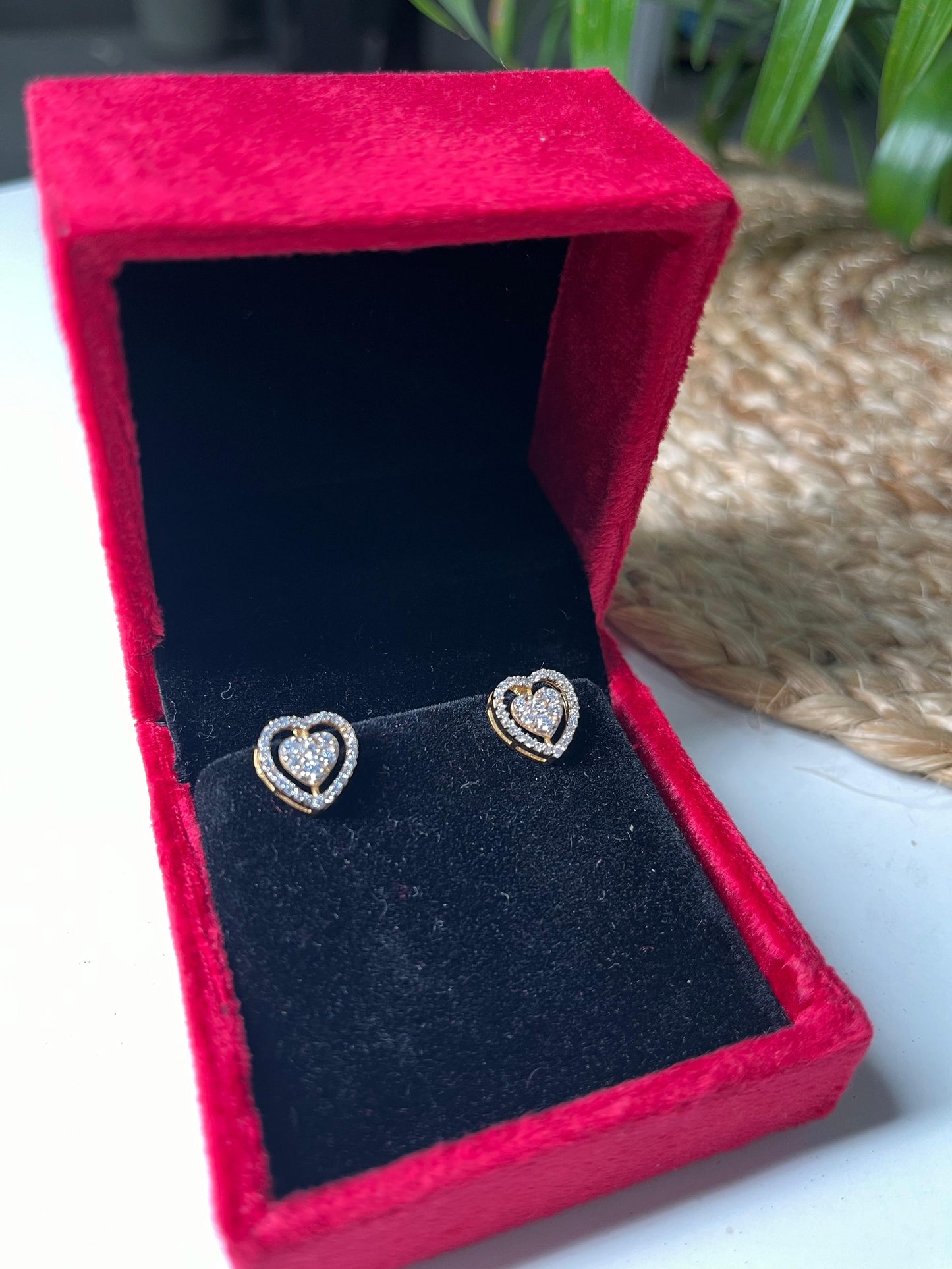 Precious Heart Halo Earrings