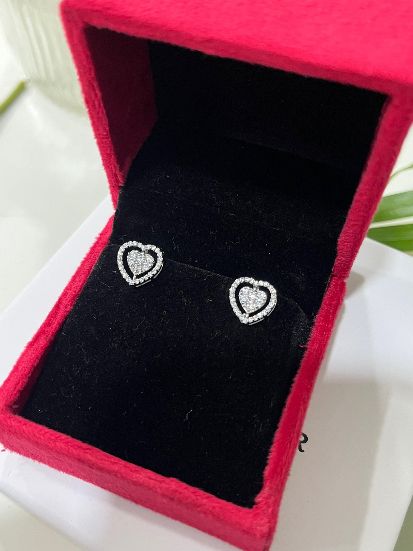 Precious Heart Halo Earrings