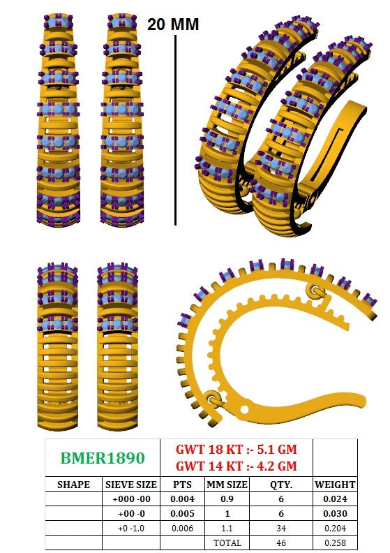 Dancing Hoop Earrings