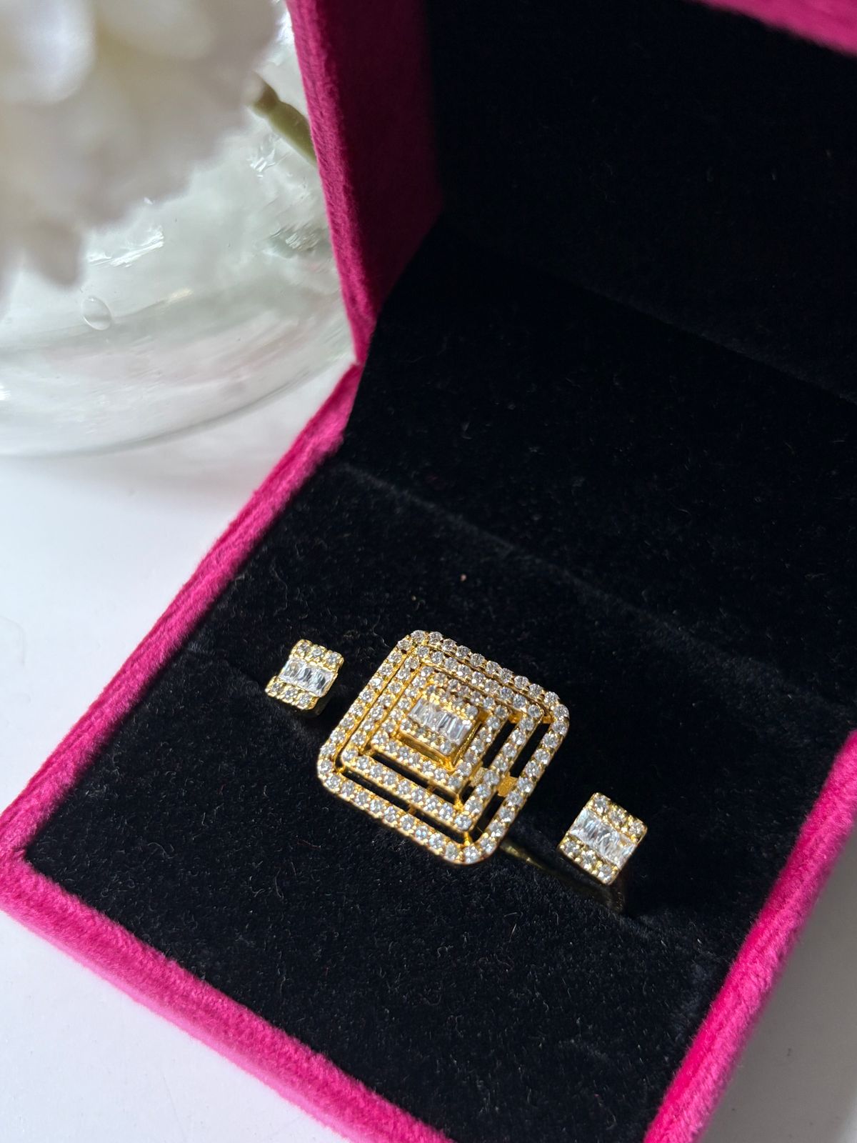 Square Trio Ring