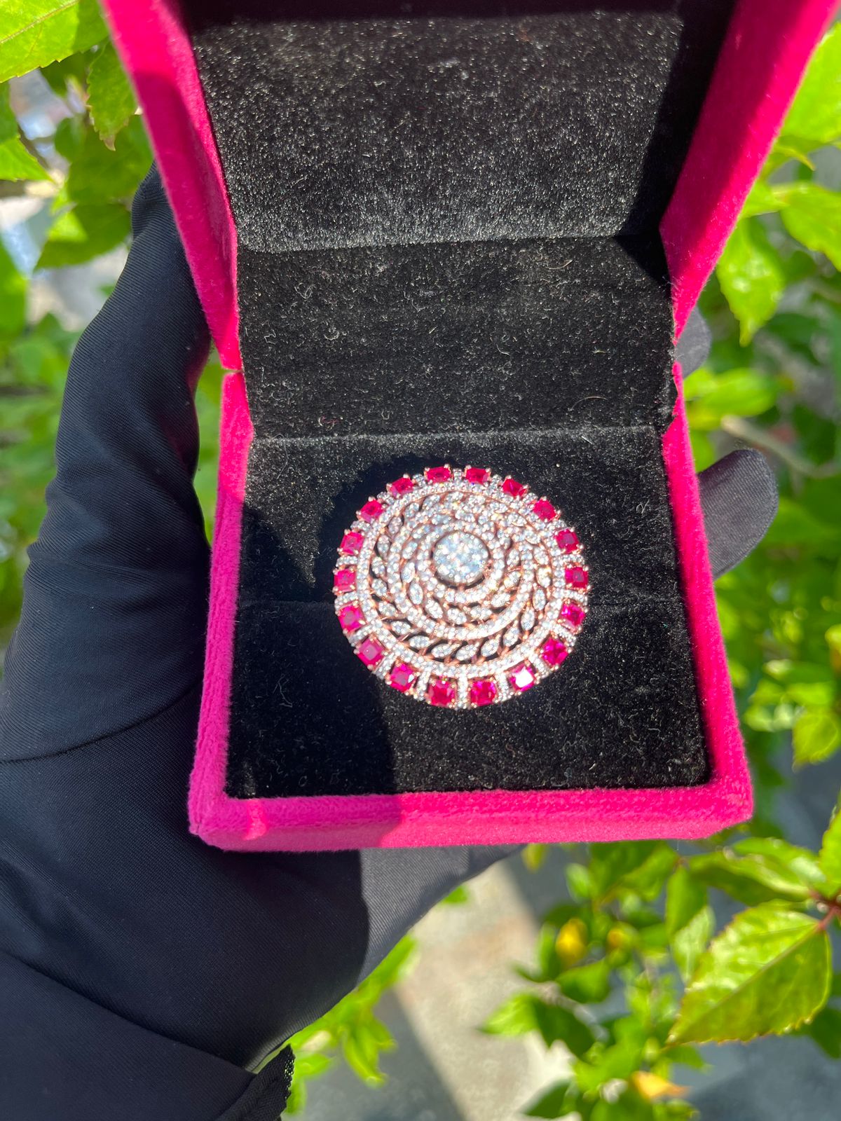 Ruby Bloom Ring