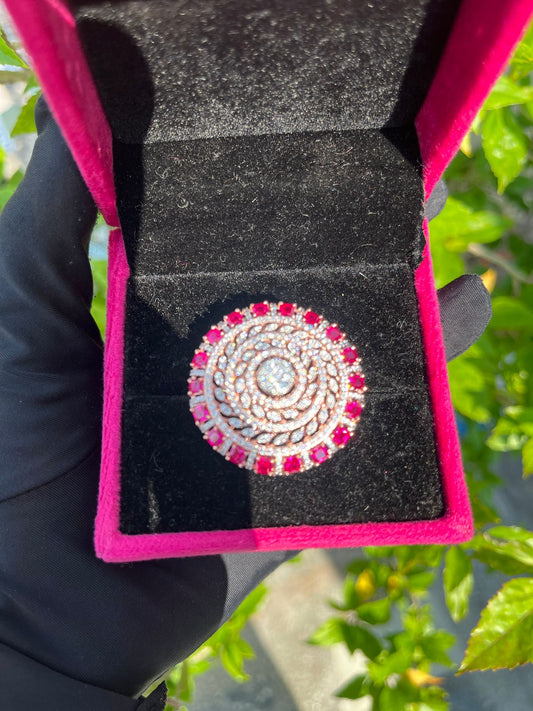 Ruby Bloom Ring