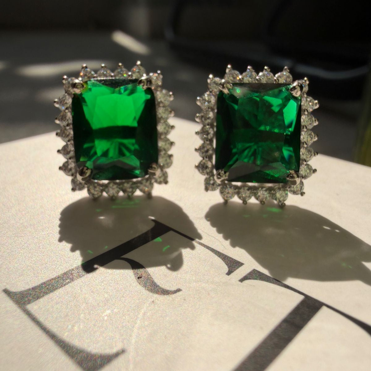 Heritage Emerald Studs