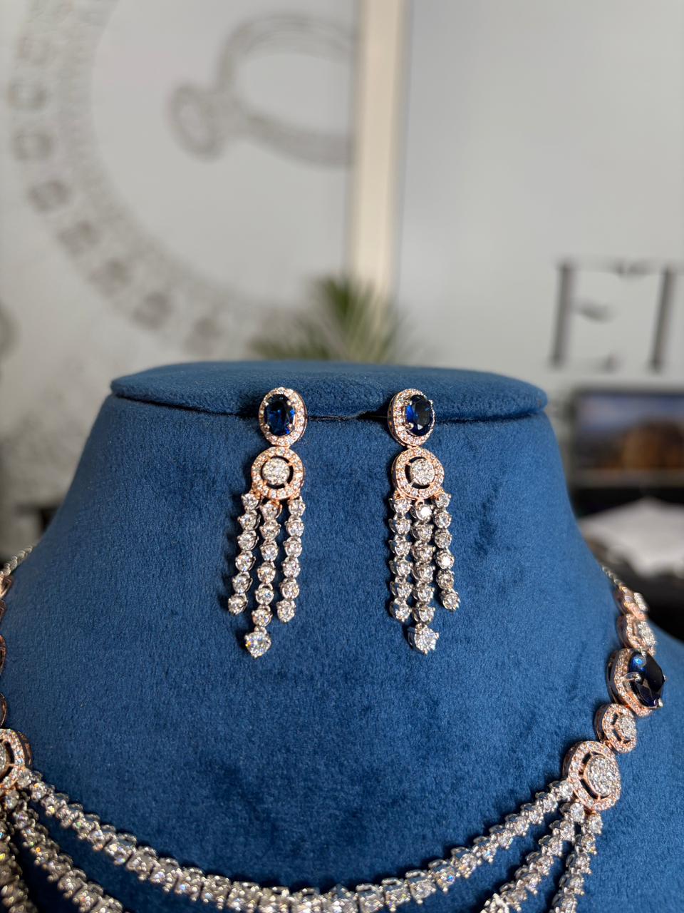 Blue Sapphire Layered Necklace