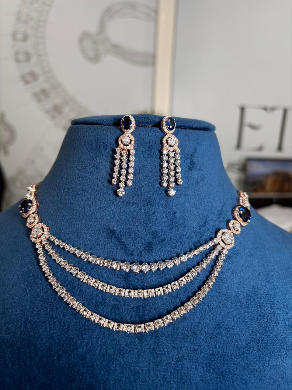 Blue Sapphire Layered Necklace