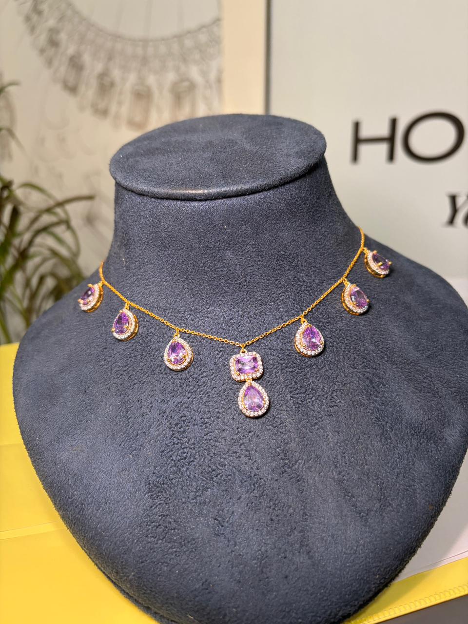 Amethyst Charm Necklace