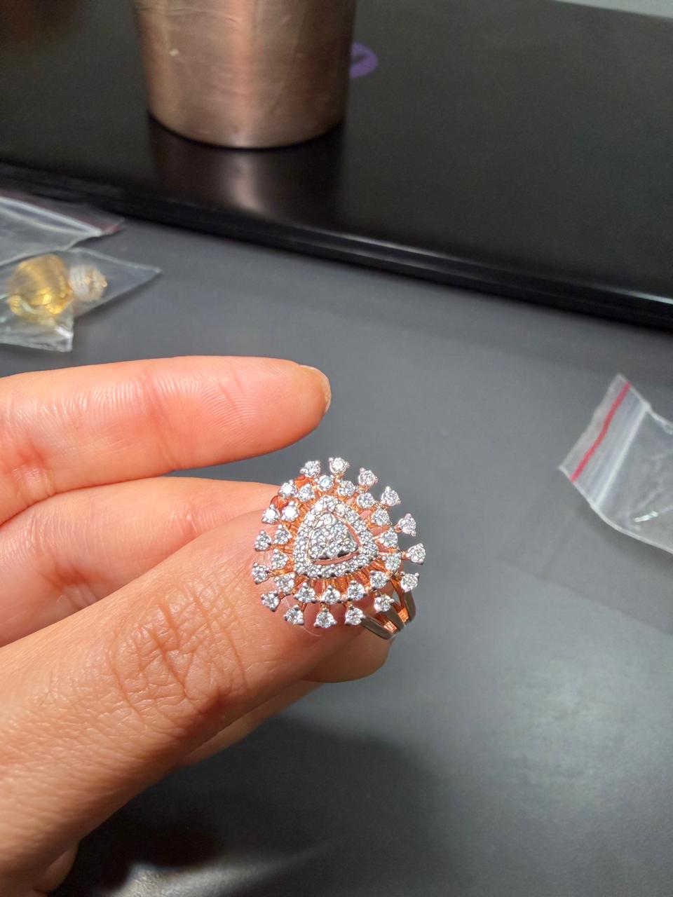 Diamond Trillion Ring